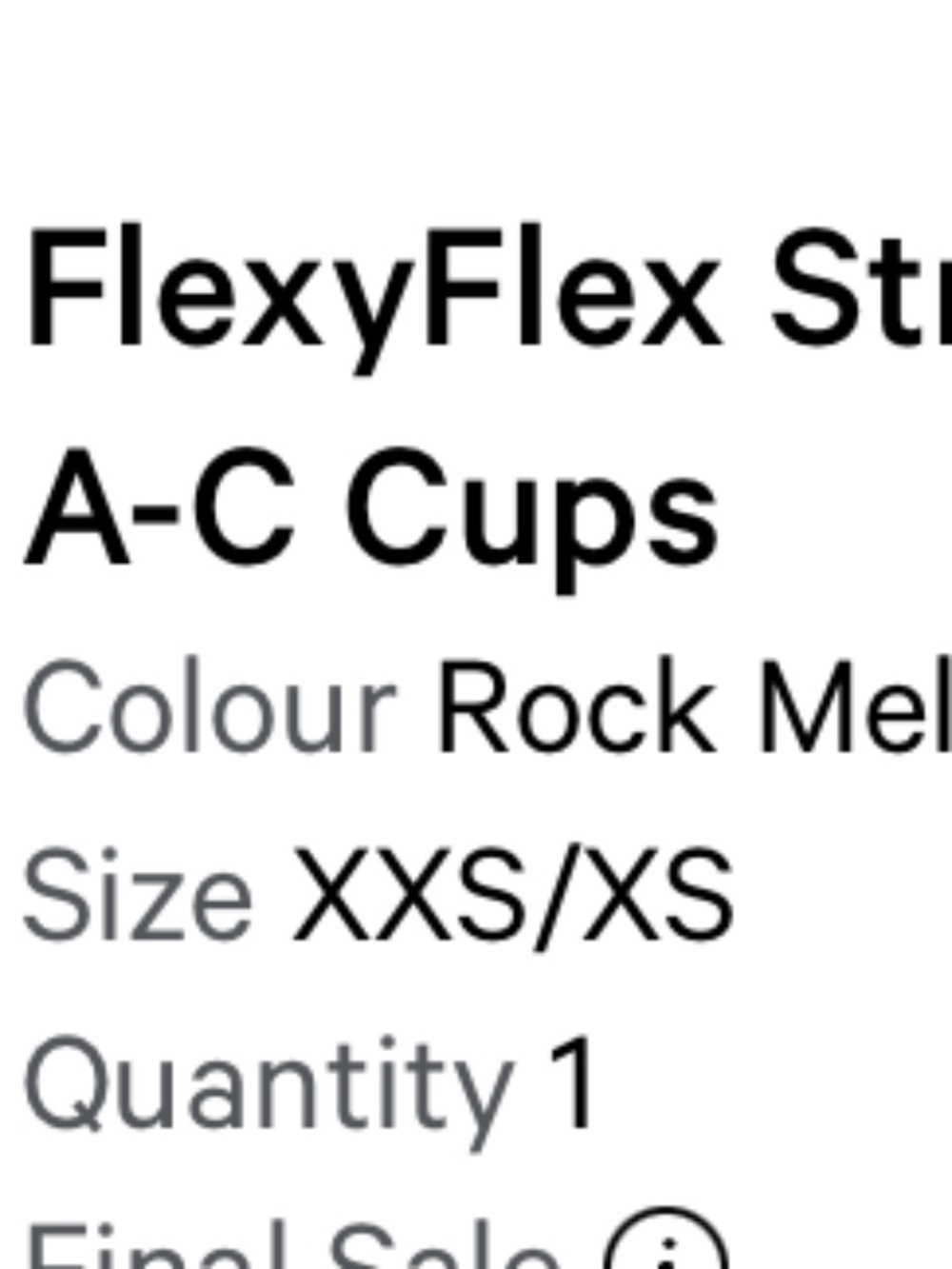 FlexyFlex Strappy Yoga Bra *Light Support, A-C Cups - Picture 5 of 5